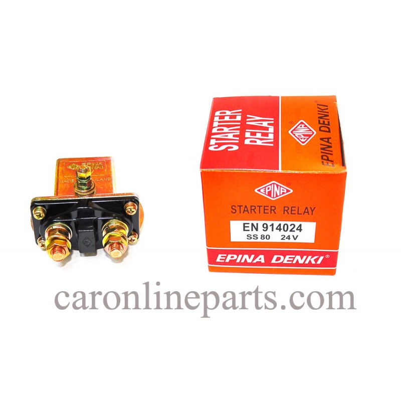 รีเลย์สตาร์ท/โอโตเมติกช่วยสตาร์ท-ตัวเหลี่ยม 24V  No.EN-914024, SS-80 EPINA DENKI (Starter Relay)