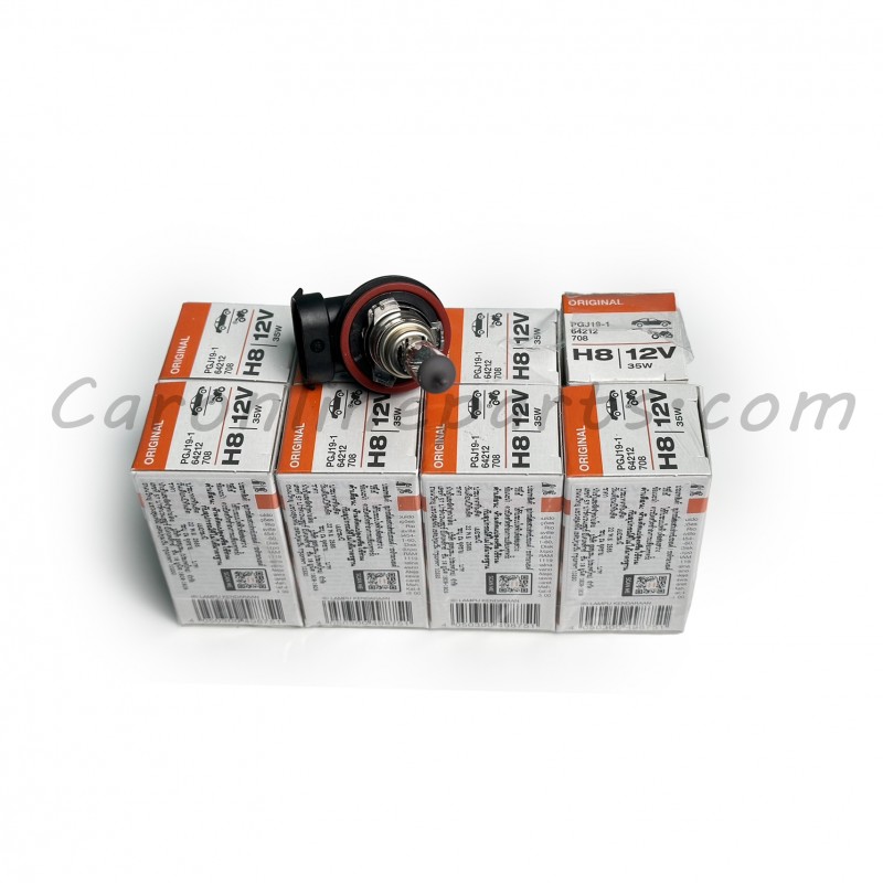 หลอดไฟหน้า หลอดไฟตัดหมอก หลอดไฟสปอร์ตไลท์ H8 12V 35W No.64212 ออสแรม OSRAM แท้ (แพ็ค 10ดวง)