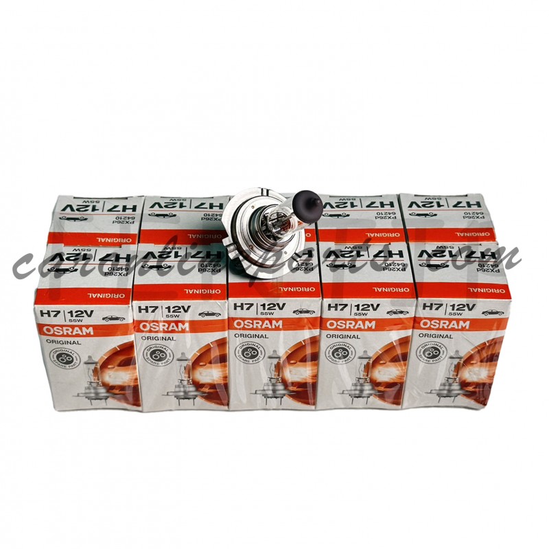 หลอดไฟ H7 12V 55W No.64210 OSRAM (แพ็คละ 10ดวง)