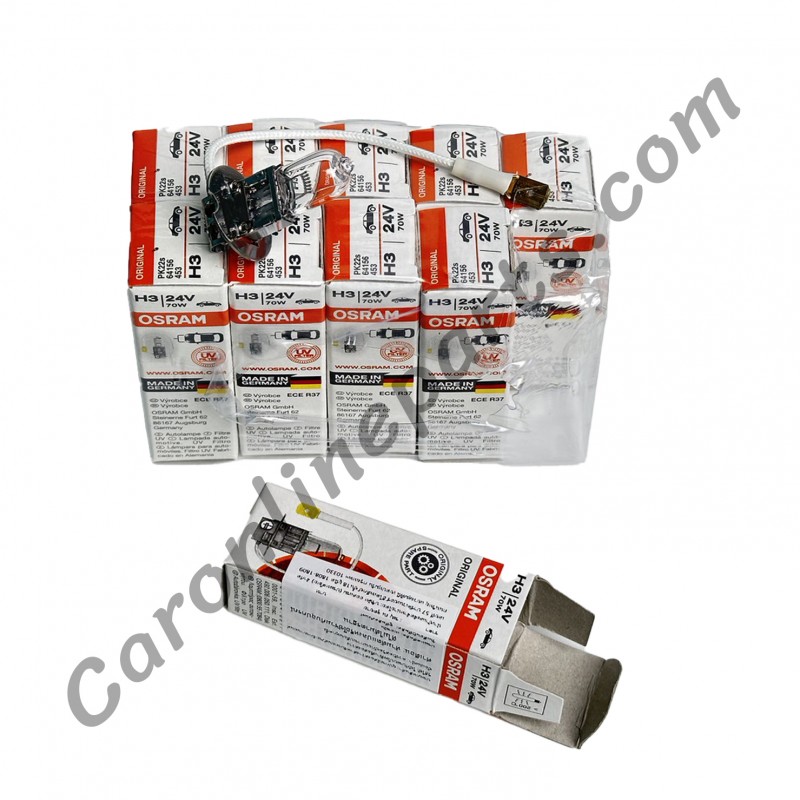 หลอดไฟฮาโลเจน H3 24V  70W No.64156 OSRAM (บรรจุแพ็คละ 10ดวง)