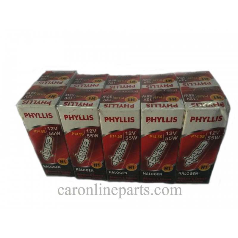 หลอดไฟ H1 12V 55W PHYLLIS