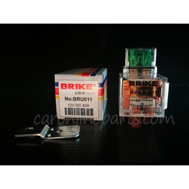 รีเลย์ 1หน้า 5ขา พร้อมฟิวส์  12V 40A  No.BRU011 BRIKE