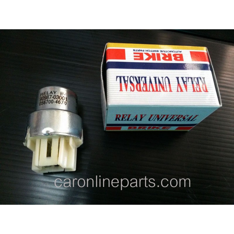 รีเลย์ 4ขา ตัวกลม 12V  Ref.BRT103, 90987-03001 BRIKE