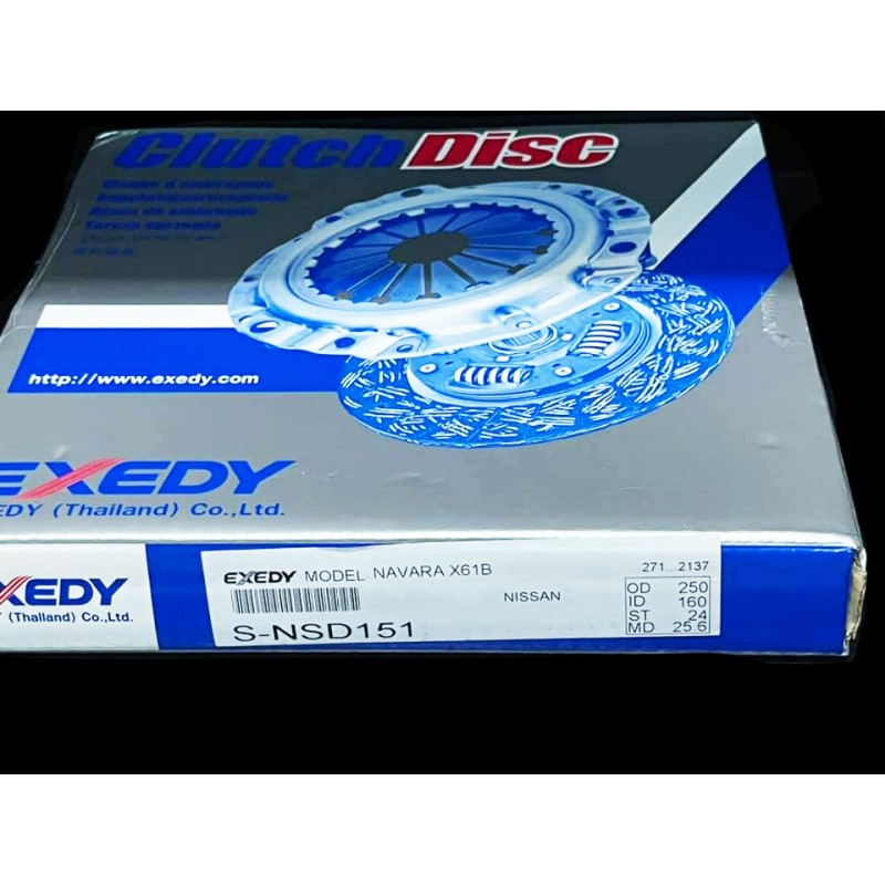จานคลัช NISSAN NAVARA 10" No.S-NSD151 (250-160-24-25.6)  EXEDY