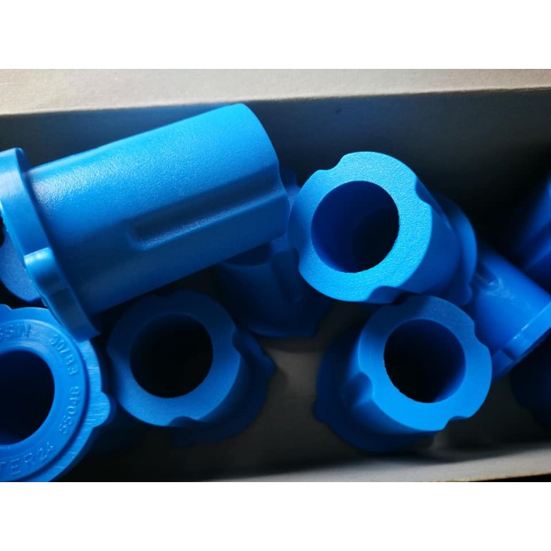 ยางหูแหนบหลัง-ตัวยาว N/S NAVARA ยูรีเทรน สีน้ำเงิน Ref.55046-EB70C (บรรจุกล่องละ 20ตัว)