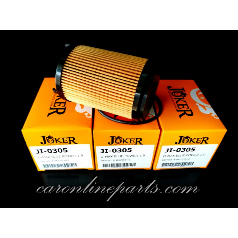 กรองเครื่อง กรองน้ำมันเครื่อง ISUZU D-MAX ALL NEW 1.9 กระดาษ No.JI-0305 Ref.8-98270524-0 JOKER