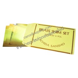 แผ่นชิมทองเหลือง ขนาด 4"x6"  จำนวน 6แผ่น (BRASS SHIM SET)