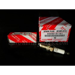 หัวเทียนรถยนต์ K16R-U11 DENSO แท้ศูนย์ No.90080-91161  (บรรจุกล่องละ 10หัว)